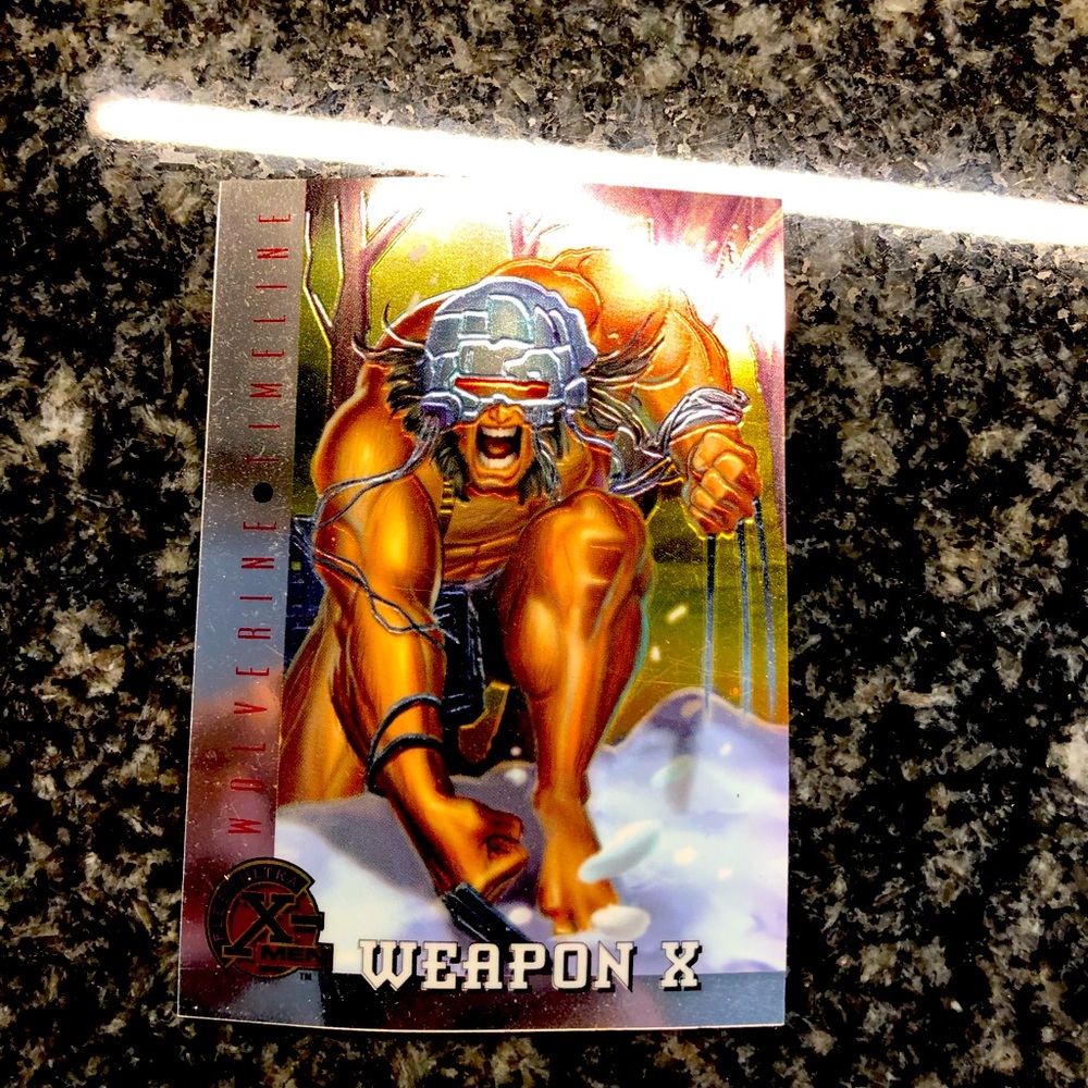 Fleer Ultra 1995 Wolverine Weapon X #82 X-Men trading card!!